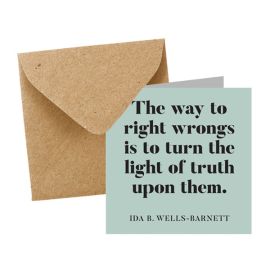 'Way to Right Wrongs'' Notecard