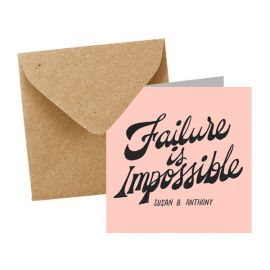 'Failure is Impossible'' Notecard