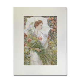 'The White Parasol'' Matted Print