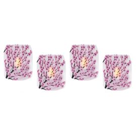 Cherry Blossom Expandable Luminaries, Set of 4