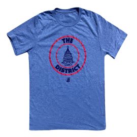 Adult Athletic Blue ''District Seal'' Tee